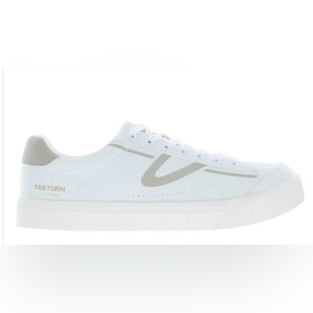 Tretorn Women’s White & Gray Sneakers size 7.5 NEW!! - Picture 4 of 9